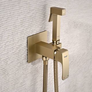 Гигиенический душ со смесителем Raglo R01.52.03 золотой сатин